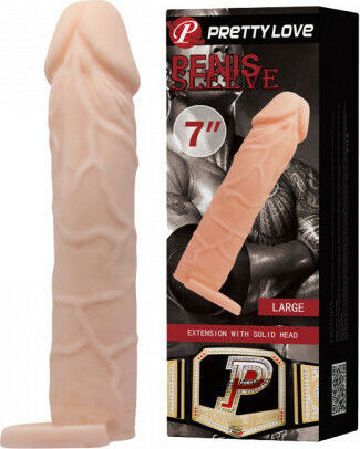 Pretty Love Penis Sleeve Προέκταση Πέους Flesh 18cm
