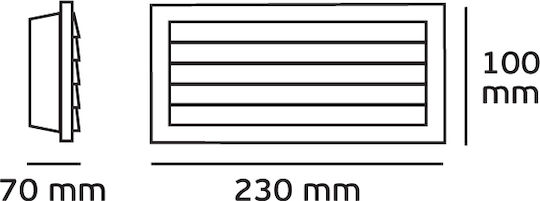 VK Lighting Στεγανό Σποτ 23x10x7εκ. VK Lighting Στεγανό Σποτ 23x10x7εκ.