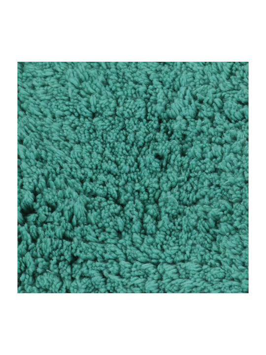 vidaXL Non-Slip Bath Mats Set Cotton Toilet 133228 Turquoise 3pcs