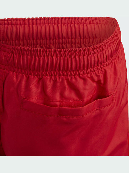 adidas Badge of Sport Kids Swimwear Swim Shorts Red
