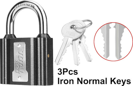 Total Padlock Brass with Key 50mm 1pcs