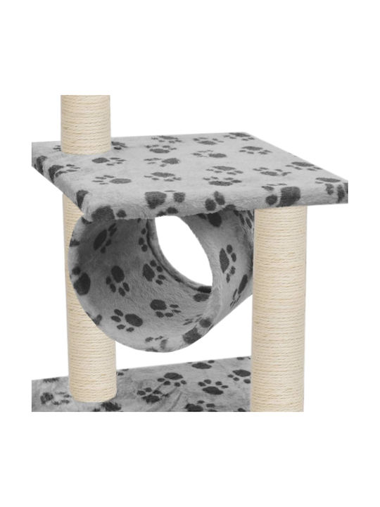 vidaXL Cat Scratching Post Cat Tree In Gray Colour 30x30x65 cm