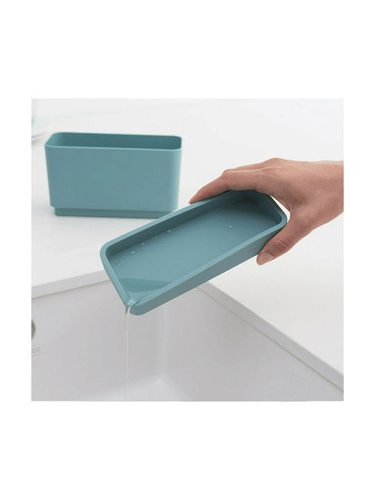 Brabantia Kitchen Sink Organizer Made of Blue Plastic 19x8.5x11.5cm