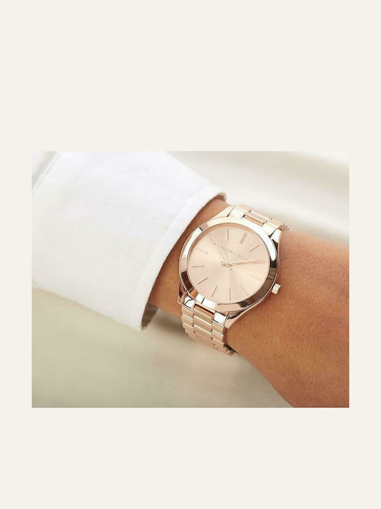 Michael Kors Runway Ρολόι Μπαταρίας με Μεταλλικό Μπρασελέ Michael Kors Runway Ρολόι Μπαταρίας με Μεταλλικό Μπρασελέ