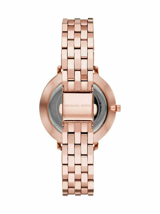 Michael Kors Pyper Women's Watch with Pink Gold Metal Bracelet
