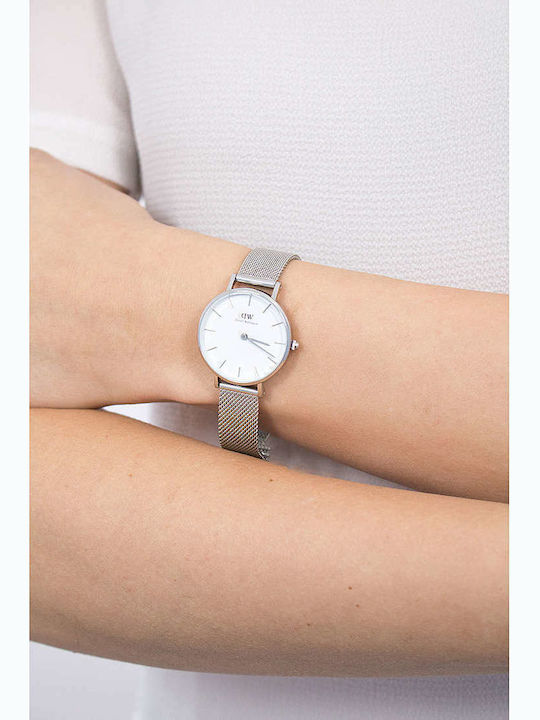 Daniel Wellington Classic Petite Sterling Ρολόι Μπαταρίας με Μεταλλικό Μπρασελέ Daniel Wellington Classic Petite Sterling Ρολόι Μπαταρίας με Μεταλλικό Μπρασελέ