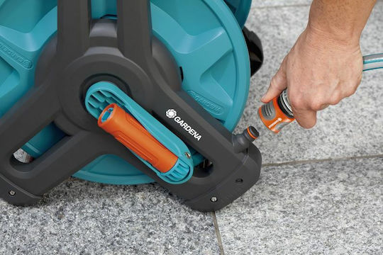 Gardena 10 Classic Wall Mounted Hose Reel with 10m Hose with Rewind Handle