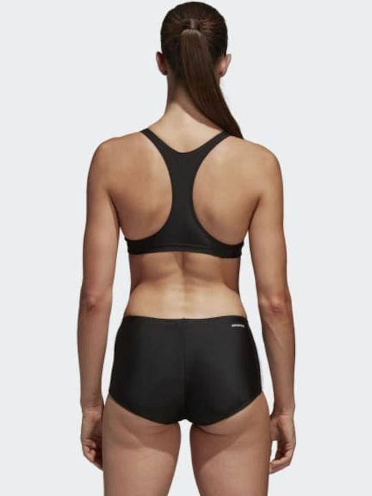 Adidas Essence Core 3 Stripes Αθλητικό Set Bikini Μπουστάκι Μαύρο