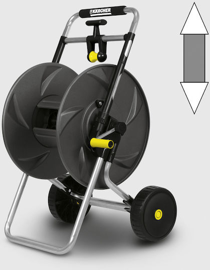 Karcher ΗΤ 80 Τροχήλατη Ανέμη Ποτίσματος με Λάστιχο 20m με Χερούλι Μαζέματος