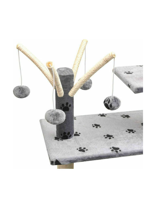 vidaXL Scratching Post Cat Trees Gray 5 levels 96x35x125cm
