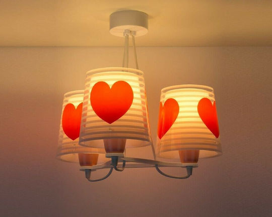 Ango Kids Plastic Chandelier Ceiling Light E27 Light Feeling 39x45cm