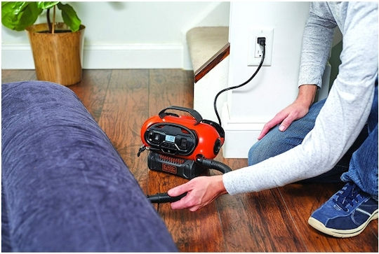 Black & Decker Car Tire Pump ASI180 160PSI with Cable 12V (Without Battery)