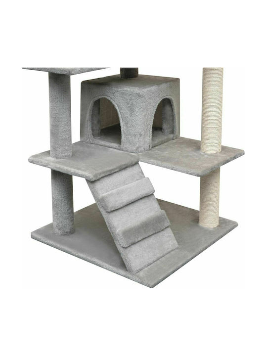 vidaXL Scratching Post Cat Trees Gray 5 levels 67x67x125cm