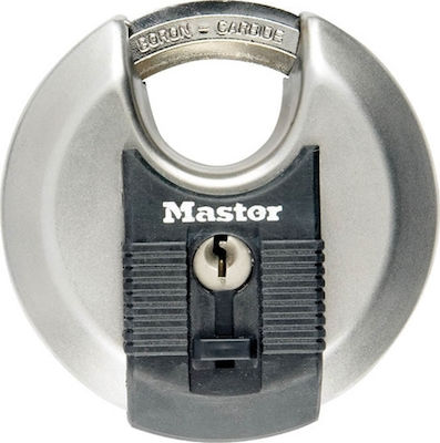 Master Lock Excell M40EURD Stahl Vorhängeschloss Diskus-Vorhängeschloss mit Schlüssel 70mm 1Stück