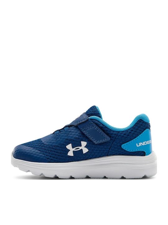 UA JR Inf Surge 2 AC Αθλητικά Παιδικά Παπούτσια Running με Σκρατς Μπλε