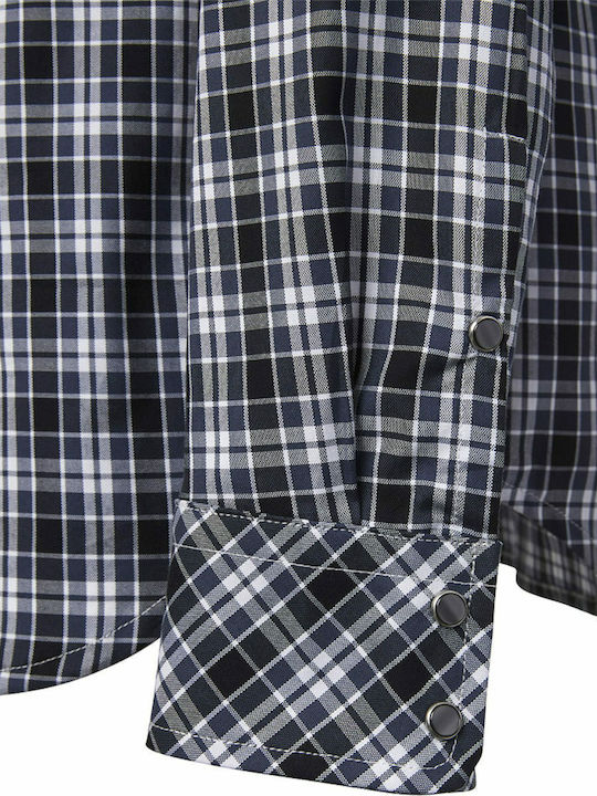 S-East Long-sleeved Cotton Shirt Checked Multicolour