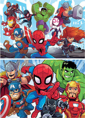 Wooden Kids Puzzle Marvel Super Adventures for 4++ Years 50pcs Educa