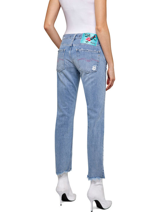 Replay Joplyn Low Rise Women's Jean Pants With Rips