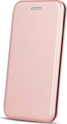 Elegance Synthetic Leather Book Rose Gold (Huawei P40 Lite E)