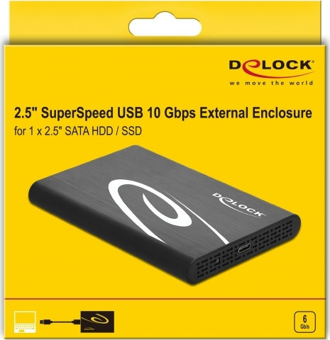 DeLock Θήκη για Σκληρό Δίσκο 2.5" SATA III με σύνδεση USB 3.1