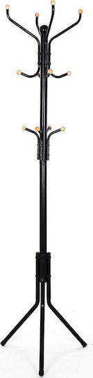 Songmics Калъф за дрехи Метал Черен 44x44x182см