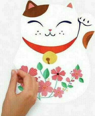 RoomMates Decor Kids Wall Sticker Lucky Cat