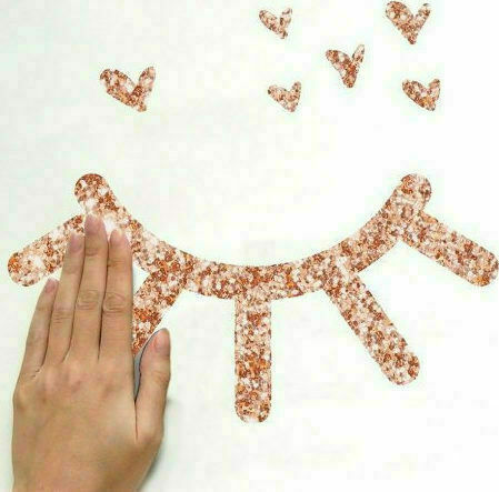 RoomMates Decor Kinder Wandsticker Wand Eyelash Glitter
