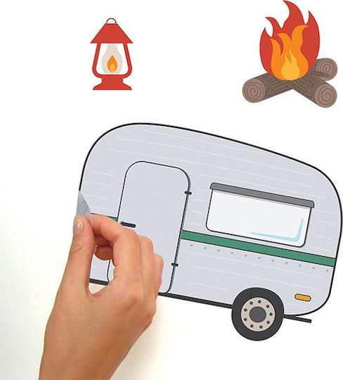 RoomMates Decor Детска стикерна за стена Стена Camping