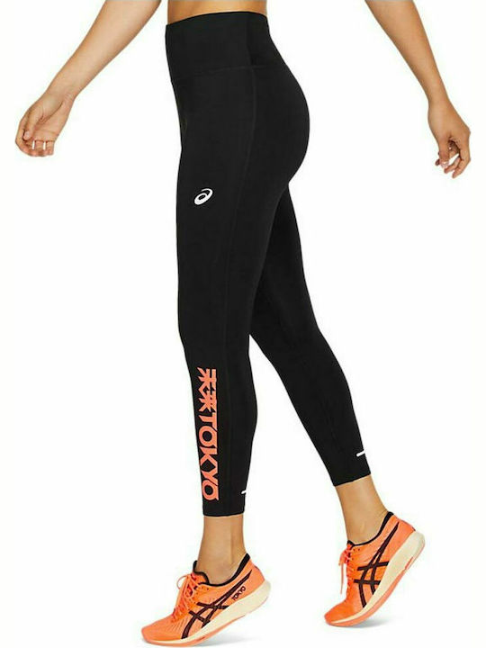 ASICS Women's Cropped Running Legging High Waisted Black