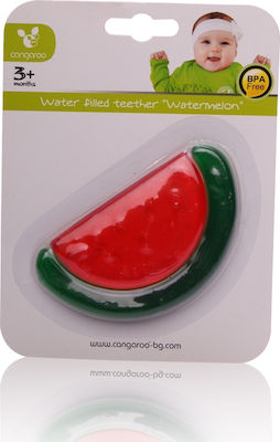 Cangaroo Καρπούζι Teething Ring with Water made of Silicone for 3 m+ 1pcs