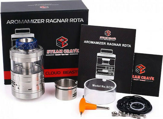 Steam Crave Aromamizer Ragnar Атомайзер за Електронни Цигари RDTA 18мл 35мм Черно