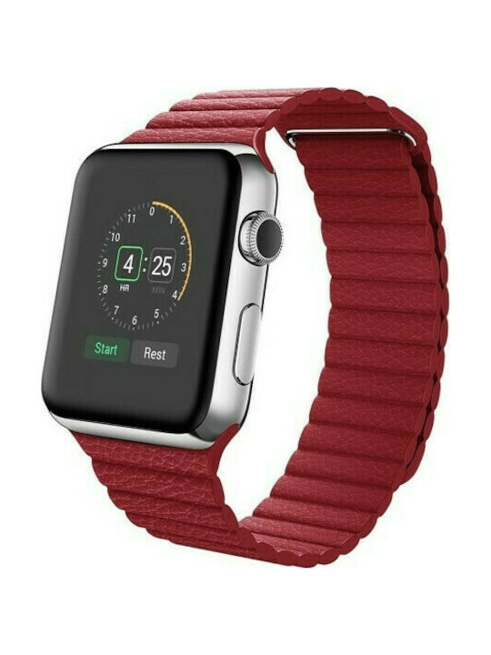 COTEetCI Magnet Каишка Изкуствена кожа Червен (Apple Watch 38/40/41/42mm) WH5205-RD