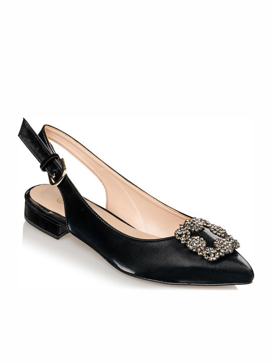 Damen Ballerinas Slingback in Schwarz Farbe