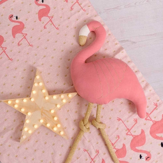 Bizzi Growin Pătură Pepinieră Swaddling Flamingo 70x90 cm
