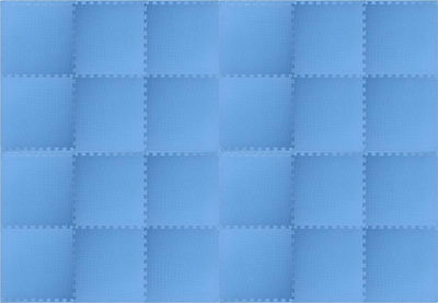 vidaXL Boden Puzzle Fitnessstudio Blau 60x60x1cm 24Stück