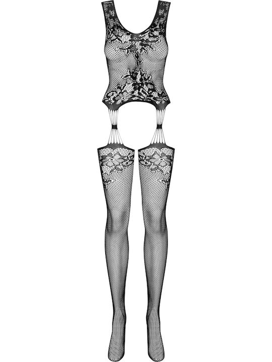 Obsessive F221 Bodystocking Sexy Plasă Negru