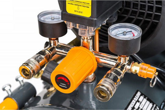 Powermat Cu o singură fază Compresor de aer 97dB cu Putere 3hp și Rezervor de aer 50lt PM-KO-50T-V2