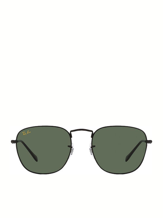 Ray Ban Frank Унисекс Слънчеви Очила с Черна Метална Рамка и Зелени Стъкла