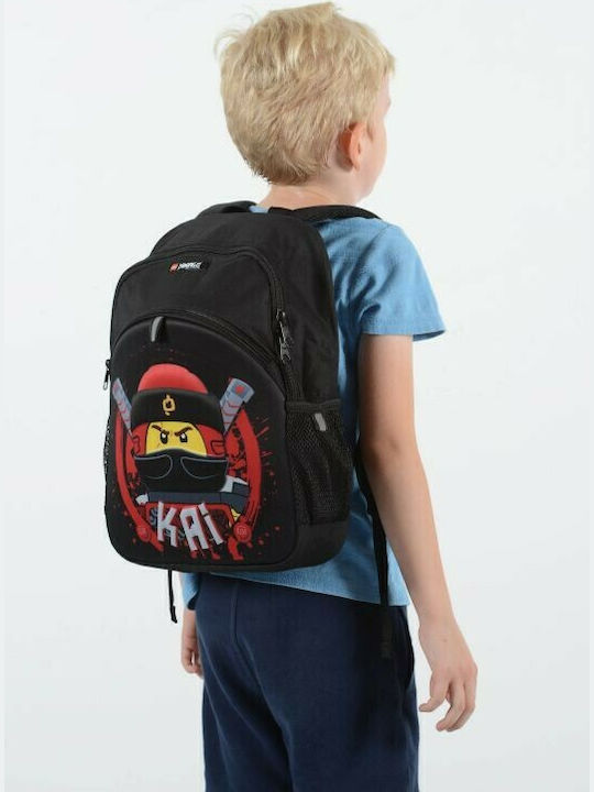 Lego Ninjago Kai Schulranzen Rucksack Kindergarten in Schwarz Farbe