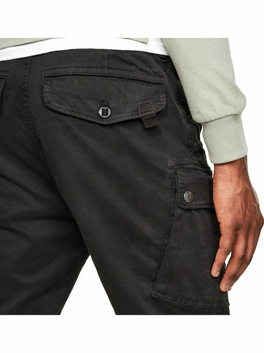 Roxic Trousers Cargo Elastic in Regular Fit Black