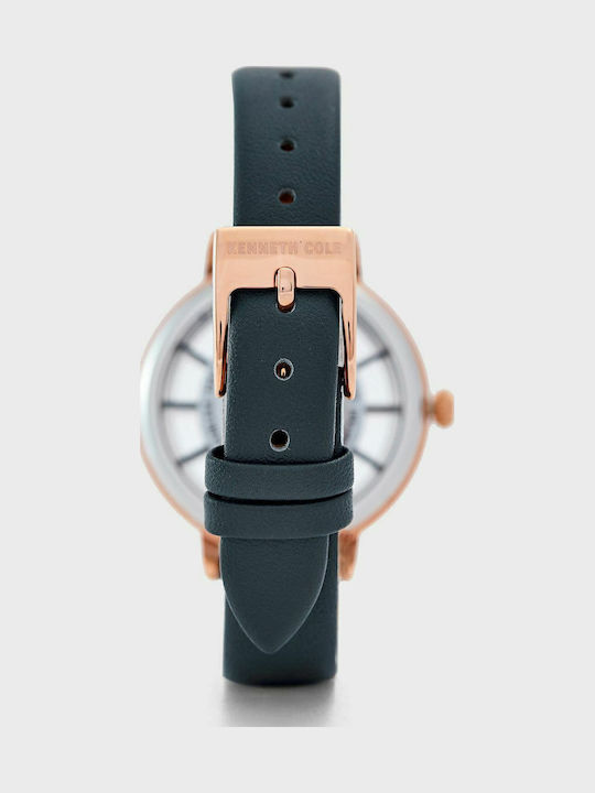 Kenneth Cole Ρολόι Μπαταρίας με Δερμάτινο Λουράκι