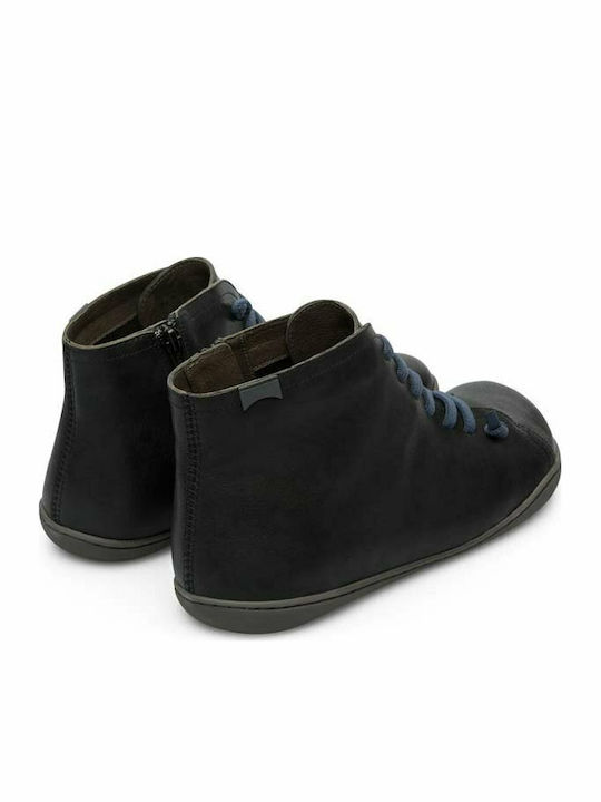 Peu Cami Leather Black Men's Boots Waterproof