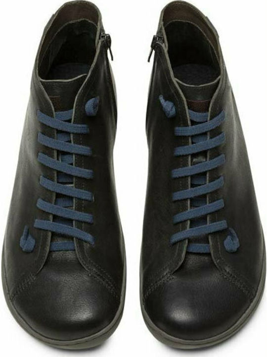 Peu Cami Leather Black Men's Boots Waterproof