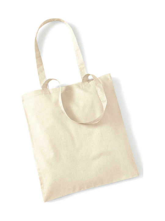Westford Mill W101 Βαμβακερή Τσάντα για Ψώνια σε Μπεζ χρώμα