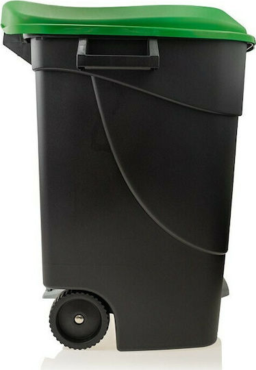 Tayg 100VE-P Plastic Wheeled Waste Bin 100lt with Pedal Green
