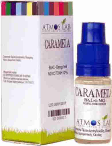 Atmoslab Έτοιμο Υγρό Αναπλήρωσης Caramela με Γλυκιά Γεύση 3mg 10ml