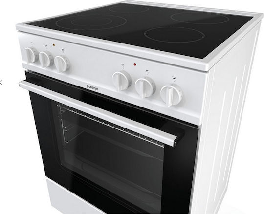 Gorenje Κουζίνα 71lt με Κεραμικές Εστίες Π60εκ. Λευκή