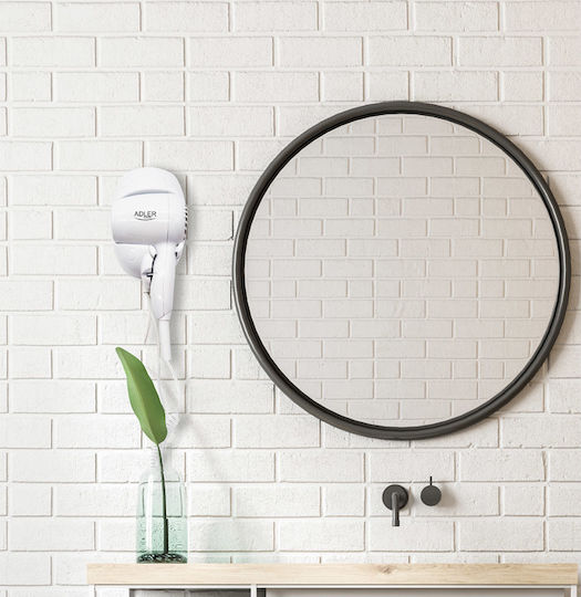 Adler AD-2252 White Hotel Hair Dryer 1.6kW with Spiral Cable up to 160cm