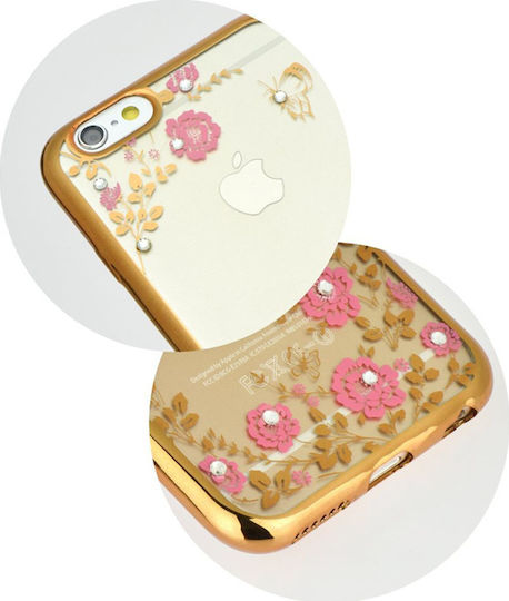 Diamond Back Cover Σιλικόνης Χρυσό (Huawei P20)