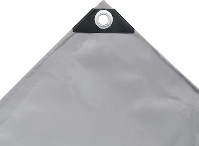 vidaXL Waterproof Tarpaulin 650gr/m² 4x4m. Heavy Duty Gray